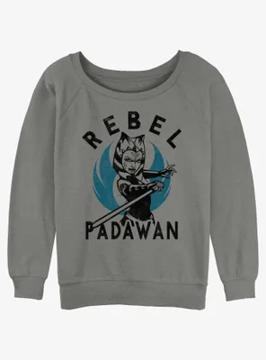 Star Wars Ahsoka Rebel Padawan Womens Slouchy Sweatshirt