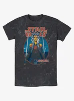 Star Wars Ahsoka Twin Sabers Mineral Wash T-Shirt