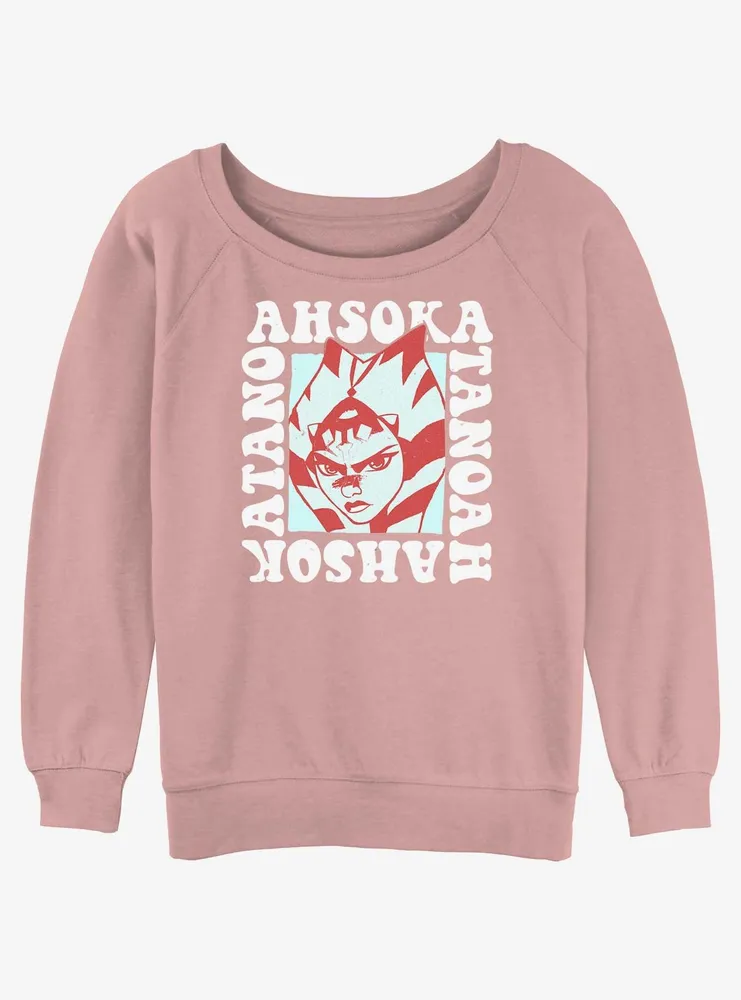 Star Wars Ahsoka Groovy Jedi Womens Slouchy Sweatshirt