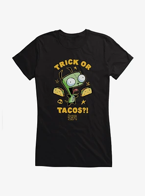 Invader Zim Trick Or Tacos Girls T-Shirt