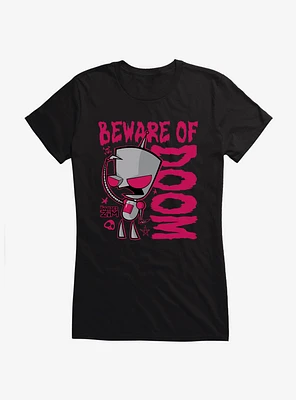 Invader Zim Beware Of Doom Girls T-Shirt
