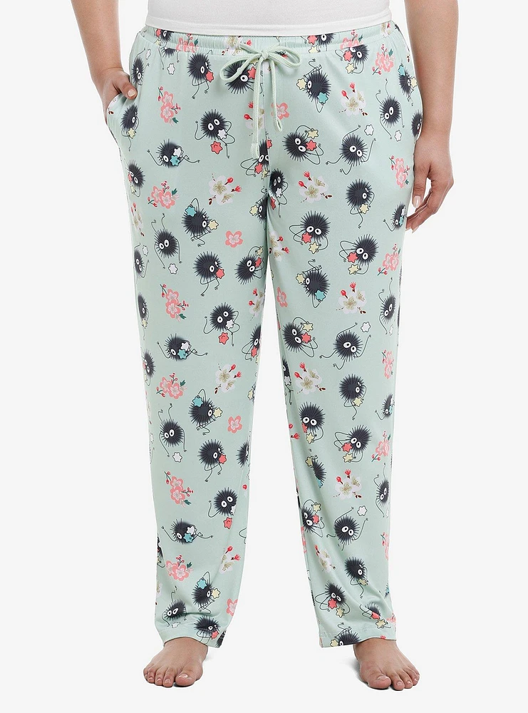 Studio Ghibli Spirited Away Soot Sprite Sakura Pajama Pants Plus