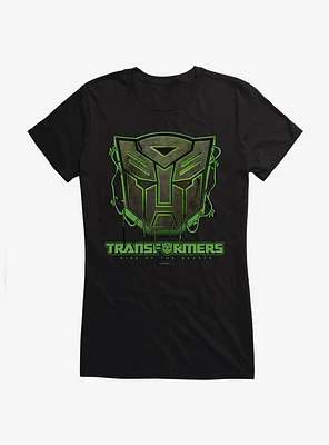 Transformers Rise Of The Beasts Jungle Logo Girls T-Shirt