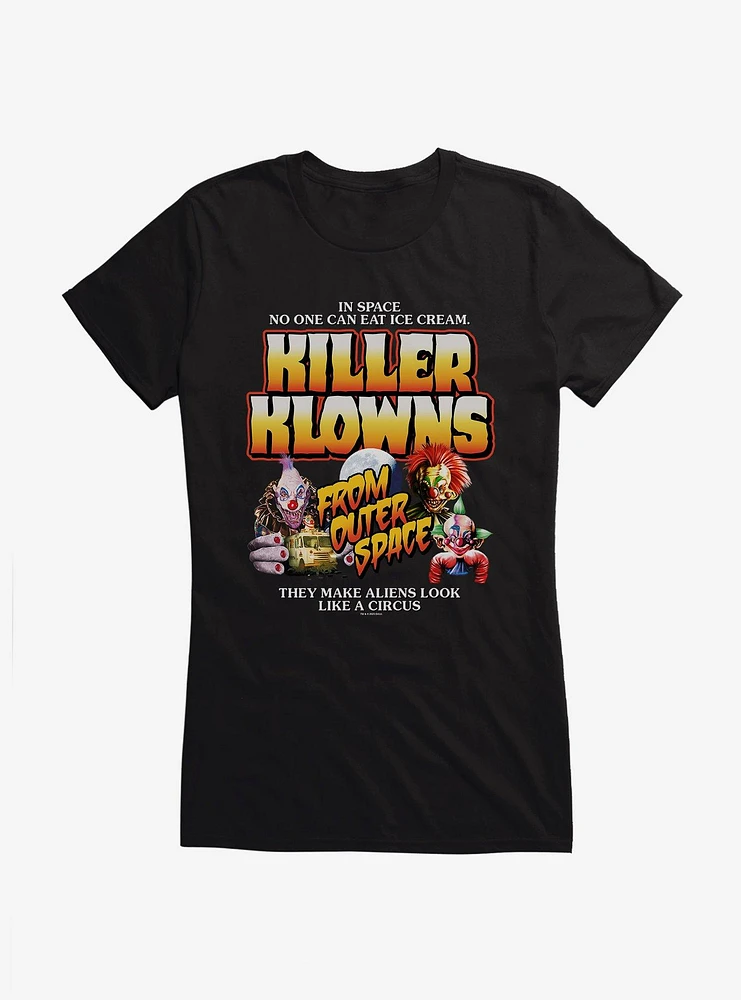 Killer Klowns From Outer Space No One Can Eat Ice Cream Girls T-Shirt