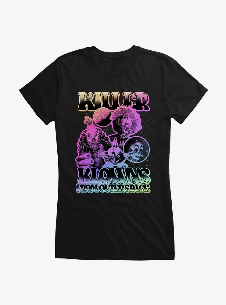 Killer Klowns From Outer Space Gradient Group Girls T-Shirt