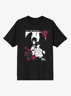 Black Butler Sebastian & Ciel Roses T-Shirt