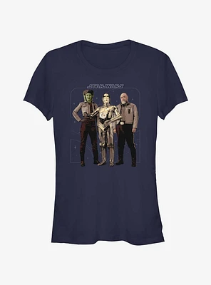 Star Wars Ahsoka Hera Syndulla C-3PO and Carson Teva Girls T-Shirt