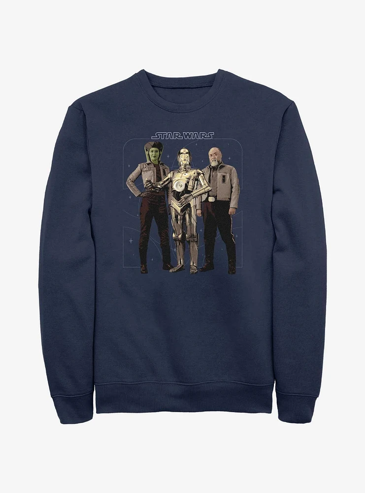 Star Wars Ahsoka Hera Syndulla C-3PO and Carson Teva Sweatshirt