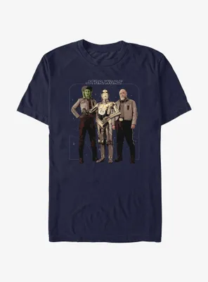 Star Wars Ahsoka Hera Syndulla C-3PO and Carson Teva T-Shirt