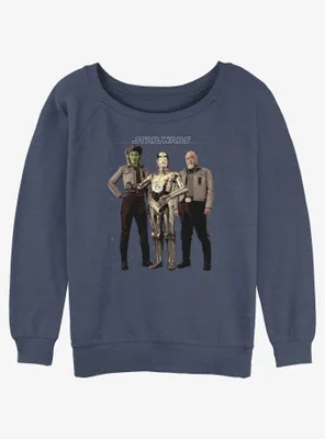 Star Wars Ahsoka Hera Syndulla C-3PO and Carson Teva Womens Slouchy Sweatshirt