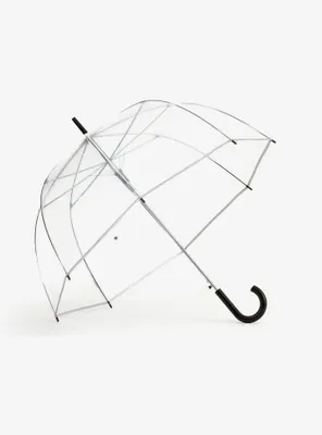 52" Bubble Stick Auto Open Umbrella Clear