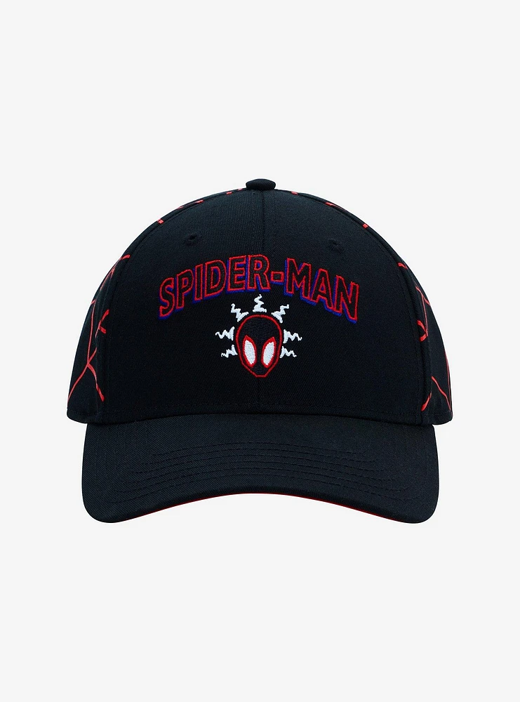 Marvel Spider-Man: Across The Spider-Verse Miles Web Snapback Hat