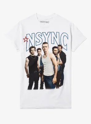 NSYNC Glitter Logo Boyfriend Fit Girls T-Shirt