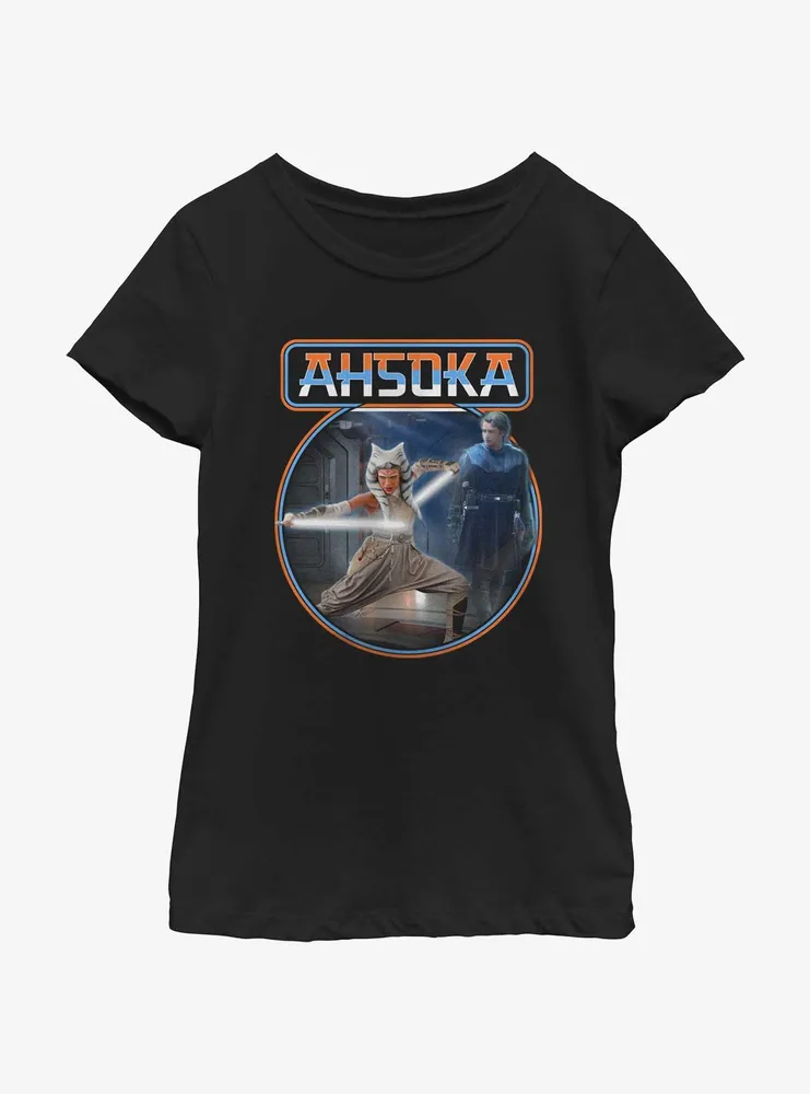 Star Wars Ahsoka Anakin Jedi Training Youth Girls T-Shirt BoxLunch Web Exclusive