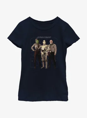 Star Wars Ahsoka Hera Syndulla C-3PO and Carson Teva Youth Girls T-Shirt