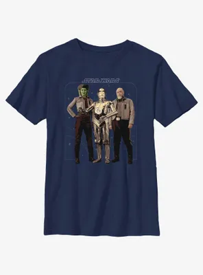 Star Wars Ahsoka Hera Syndulla C-3PO and Carson Teva Youth T-Shirt