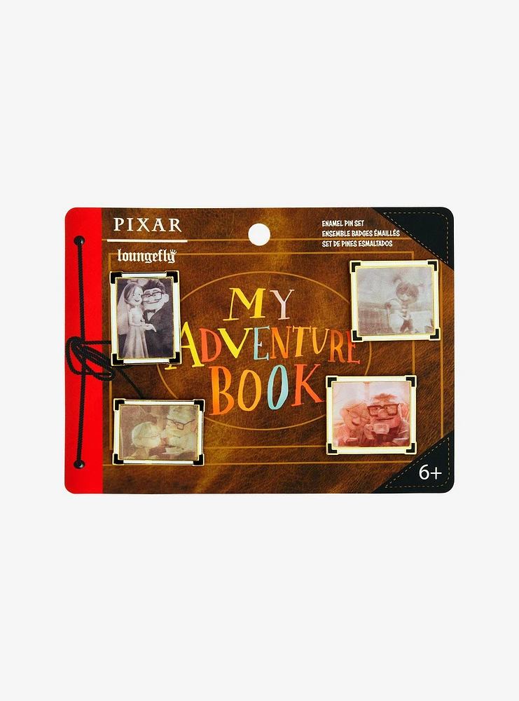 Loungefly Disney Pixar Up Adventure Book Lenticular Pin Set