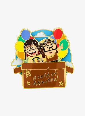 Loungefly Disney Pixar Up Carl & Ellie Sliding Enamel Pin