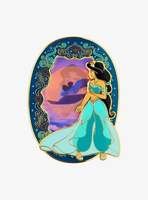 Loungefly Disney Aladdin Jasmine Lenticular 3 Inch Pin