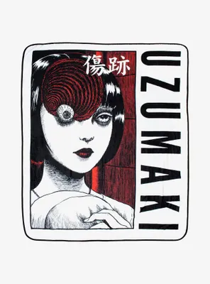 Junji Ito Uzumaki Manga Fleece Throw