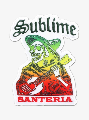 Sublime Santeria Colorful Skeleton Patch