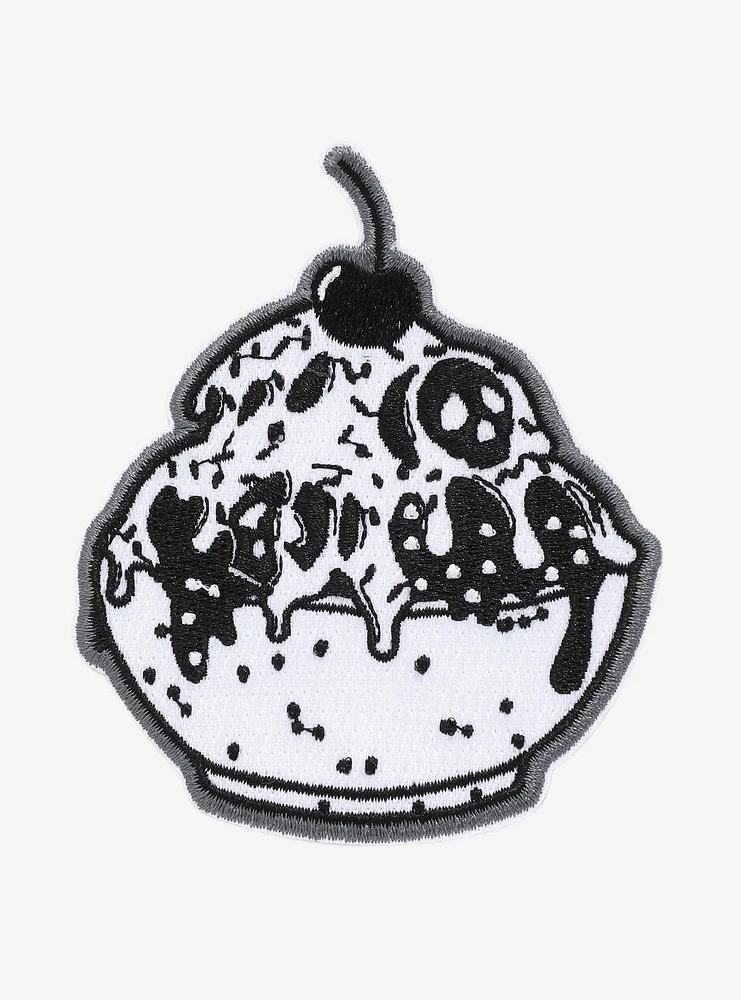 Skeleton Black & White Sundae Patch