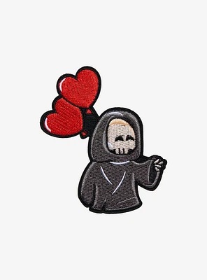 Grim Reaper Heart Balloon Patch