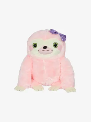 Amuse Poron Pink Sloth Plush