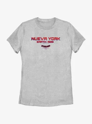 Marvel Spider-Man: Across The Spider-Verse Nueva York Earth-928 Womens T-Shirt