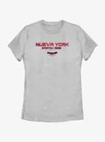 Marvel Spider-Man: Across The Spider-Verse Nueva York Earth-928 Womens T-Shirt