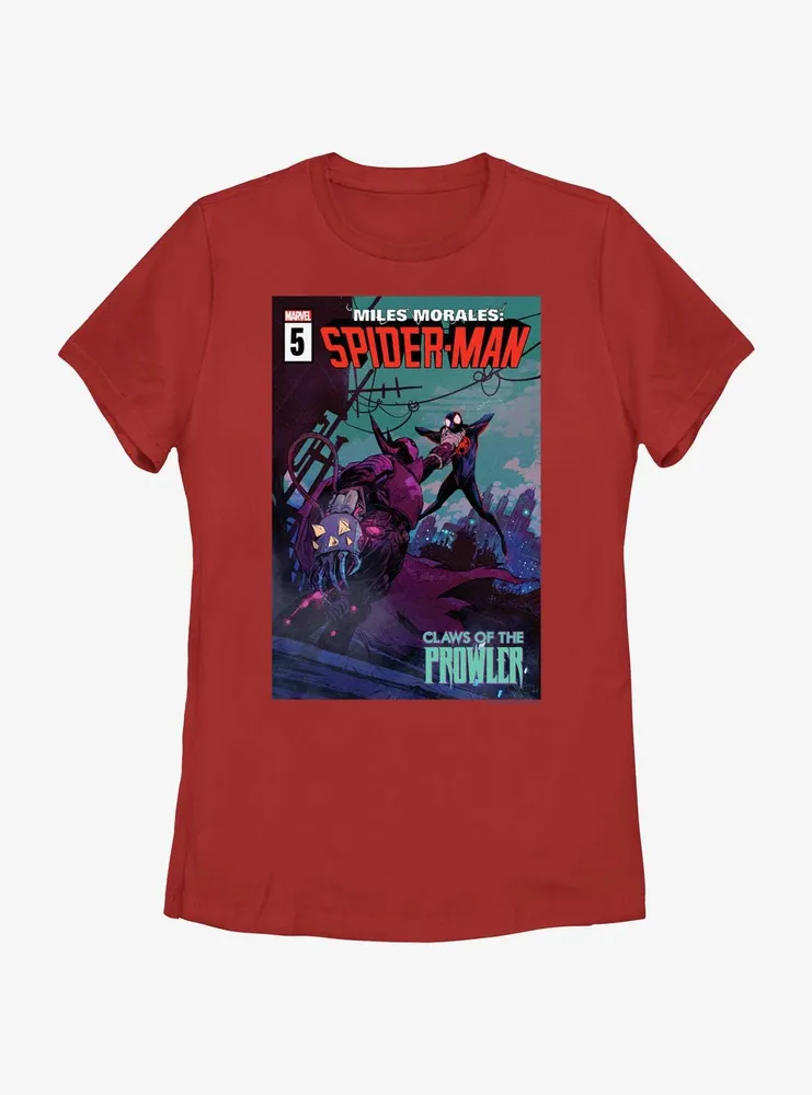 Marvel Spider-Man Claws Of The Prowler Poster Womens T-Shirt