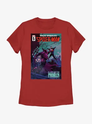 Marvel Spider-Man Claws Of The Prowler Poster Womens T-Shirt