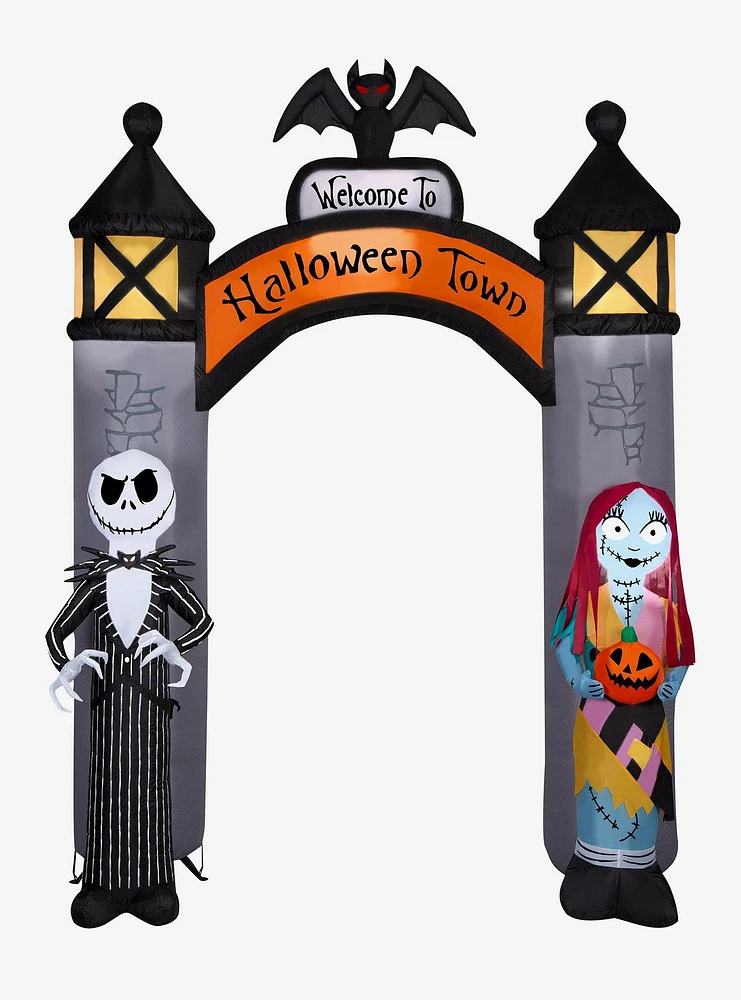 Disney Nightmare Before Christmas Welcome to Halloween Town Airblown