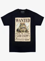 One Piece God Usopp Wanted Poster Double-Sided T-Shirt