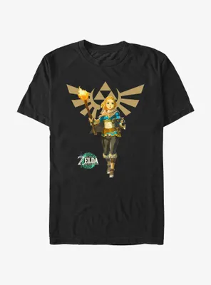 the Legend of Zelda: Tears Kingdom Zelda Crest T-Shirt