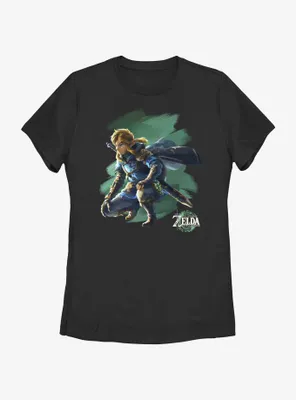 the Legend of Zelda: Tears Kingdom Link Crouch Womens T-Shirt