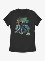 the Legend of Zelda: Tears Kingdom Link Crouch Womens T-Shirt