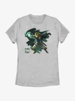 the Legend of Zelda: Tears Kingdom Painterly Link Womens T-Shirt