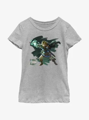 the Legend of Zelda: Tears Kingdom Painterly Link Youth Girls T-Shirt
