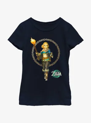 the Legend of Zelda: Tears Kingdom Solo Zelda Youth Girls T-Shirt