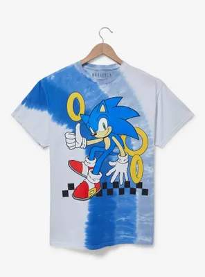 Sonic The Hedgehog Portrait Tie-Dye T-Shirt - BoxLunch Exclusive