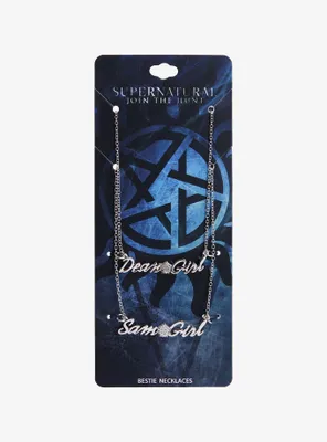 Supernatural Sam & Dean Girl Best Friend Necklace Set