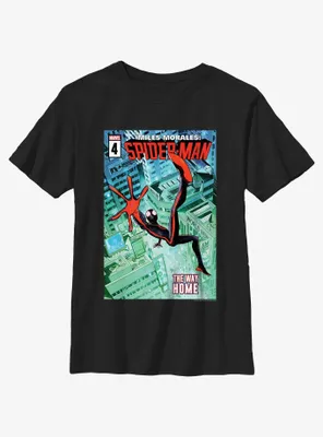 Marvel Spider-Man Miles Morales The Way Home Poster Youth T-Shirt