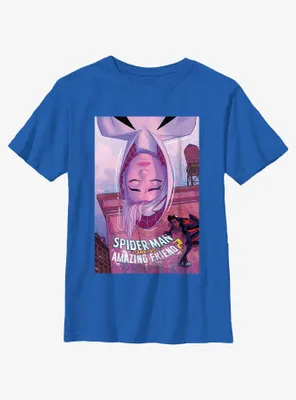 Marvel Spider-Man Spider-Gwen Amazing Friend Poster Youth T-Shirt