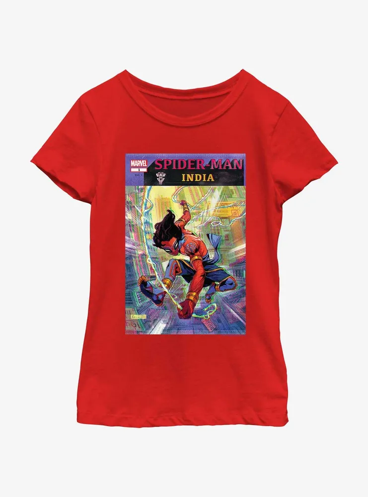 Marvel Spider-Man India Poster Youth Girls T-Shirt