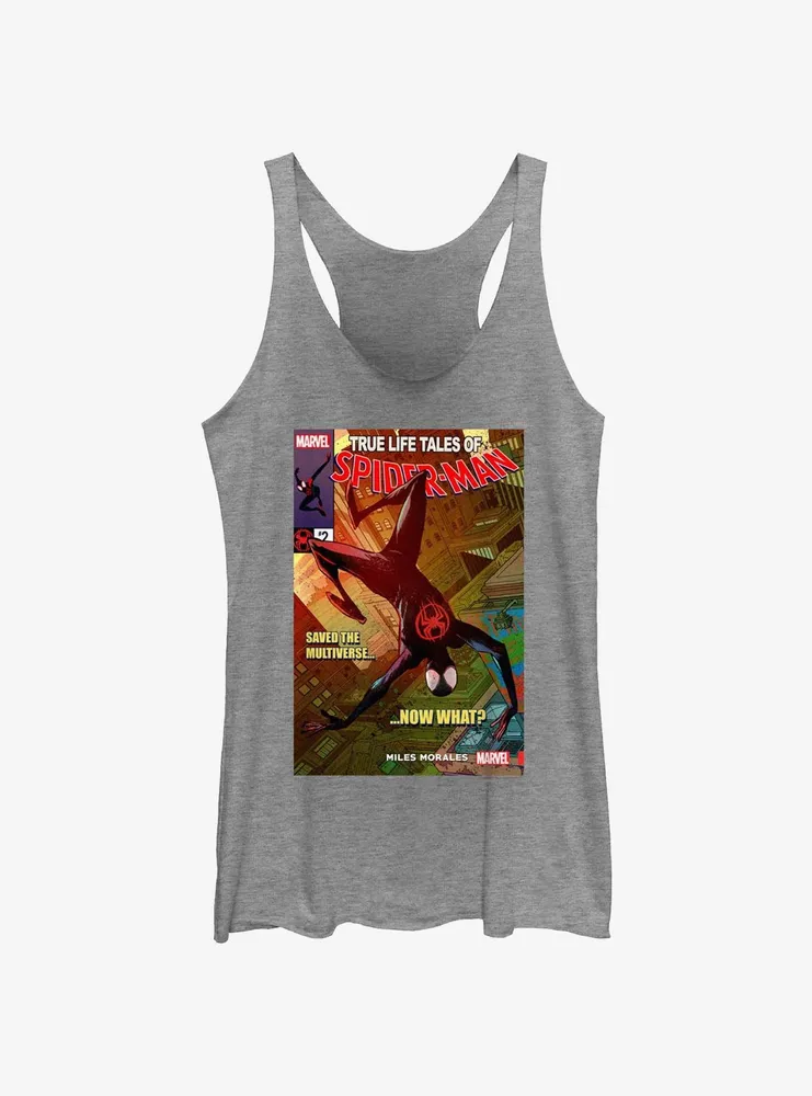 Marvel Spider-Man Miles Morales Saved The Multiverse Poster Womens Tank Top