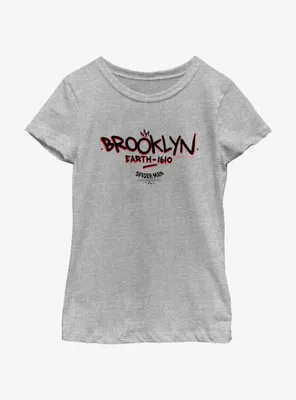 Marvel Spider-Man: Across The Spider-Verse Brooklyn Earth-1610 Youth Girls T-Shirt