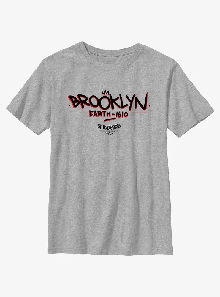 Marvel Spider-Man: Across The Spider-Verse Brooklyn Earth-1610 Youth T-Shirt