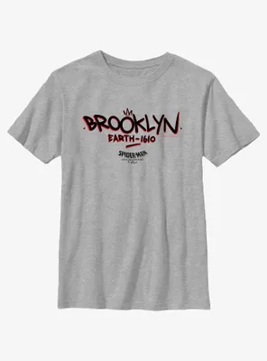 Marvel Spider-Man: Across The Spider-Verse Brooklyn Earth-1610 Youth T-Shirt