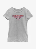 Marvel Spider-Man: Across The Spider-Verse Nueva York Earth-928 Youth Girls T-Shirt